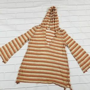 Free People Small Mesh Rainbow Knit Long Sleeve